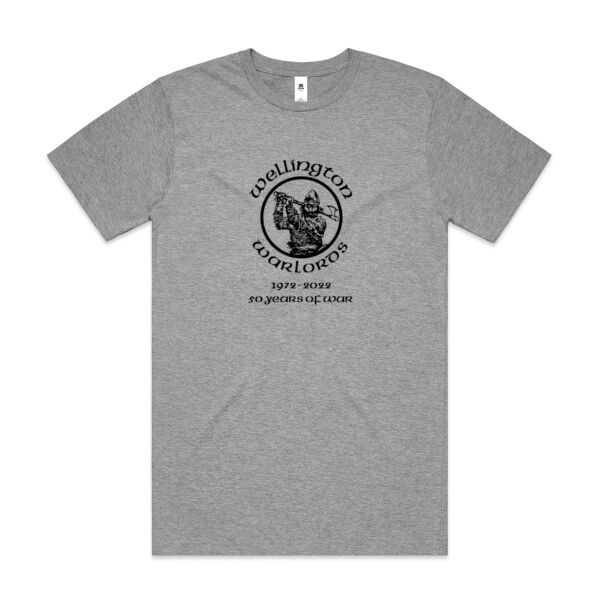 TShirt - Grey or White - Centered Black Logo - Mens Block T shirt 2 - Mens Block T shirt Thumbnail